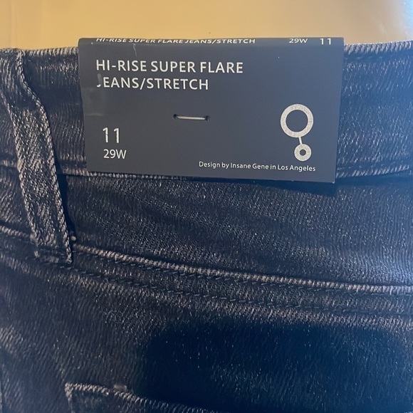 Insane Gene- Revival Black High Rise Super Flare size 11 - Picture 7 of 10